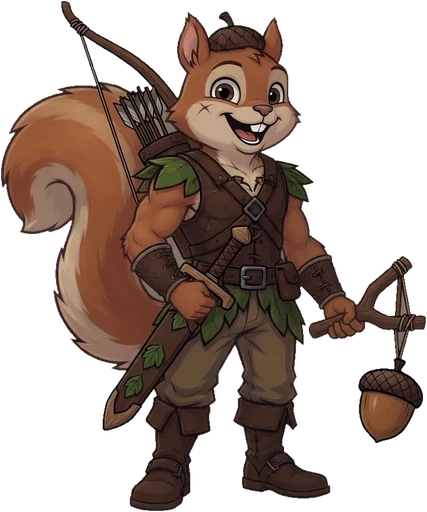 Bramble, the squirrel hero of PineBurst